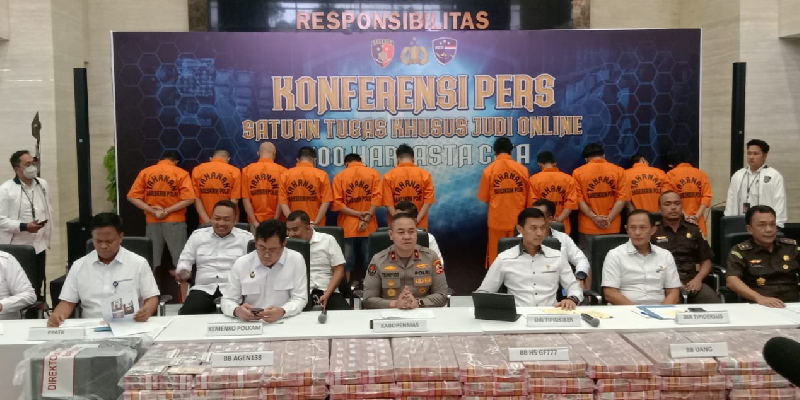 Bongkar Kasus Judol Sindikat Internasional, Polri Sita Aset Ratusan Miliar