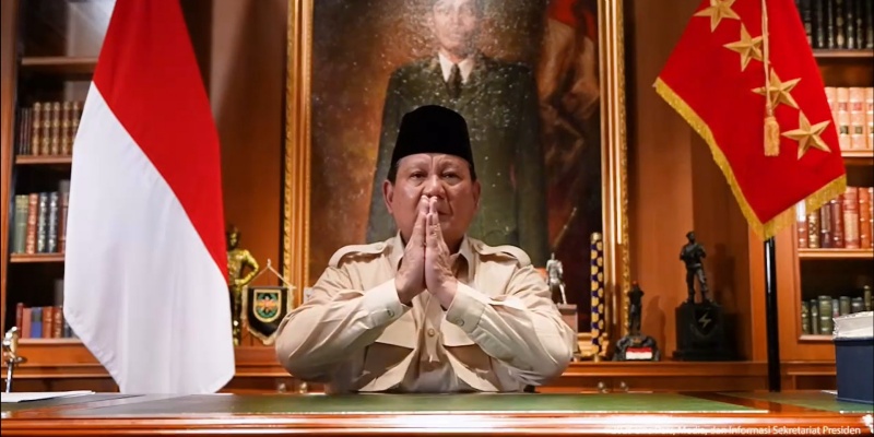 Prabowo Ucapkan Selamat Tahun Baru Imlek 2576