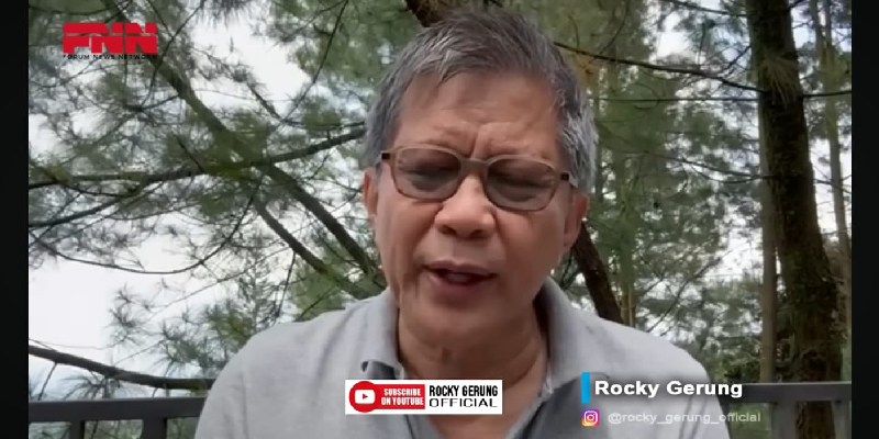 Rocky Gerung: Jokowi Dibusukkan Sistemnya Sendiri