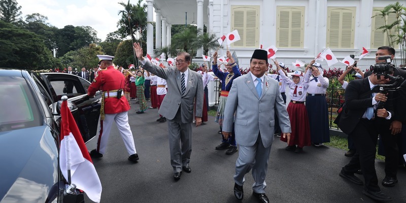 PM Jepang Tersanjung Dapat Sambutan Meriah di Istana Bogor