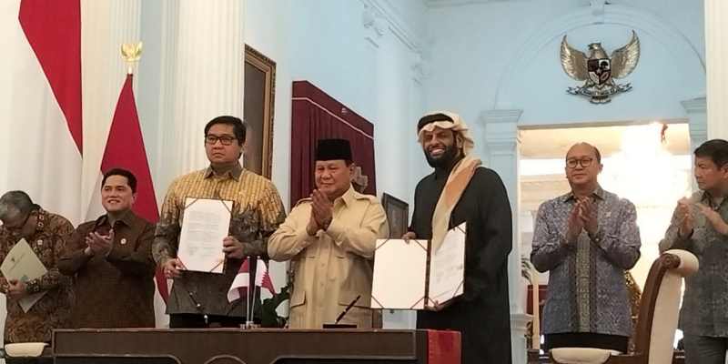 Prabowo Saksikan Penandatanganan MoU Proyek 1 Juta Rumah dengan Qatar