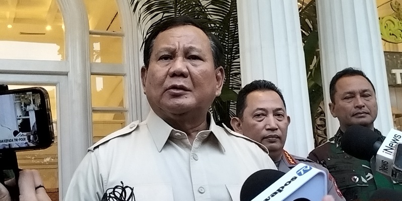 Prabowo Minta TNI Polri Selalu Mawas Diri Demi Rakyat