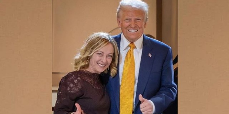 PM Italia Kunjungi Trump di Klub Mar-a-Lago Florida