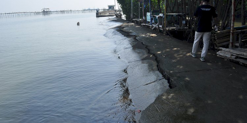 579 Hektare Daratan di Pesisir Tangerang Abrasi Sejak 1995-2015