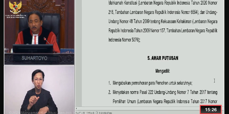 MK Wajibkan Parpol Usung Capres-Cawapres, Jika Tidak Ini Sanksinya