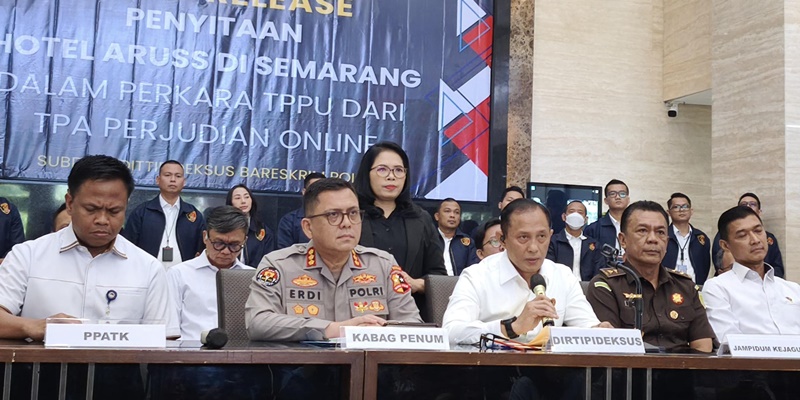 Bareskrim Sita Hotel Aruss di Semarang Terkait TPPU Hasil Judol