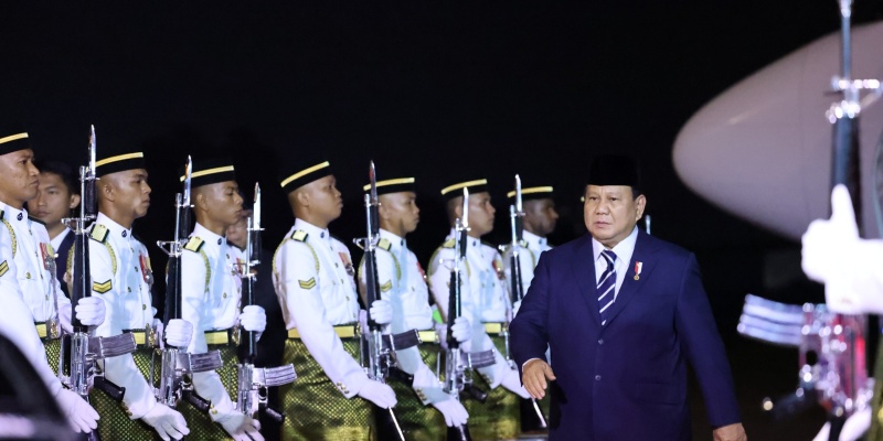 Prabowo Bakal Terima Penghargaan Tertinggi dari Raja Malaysia