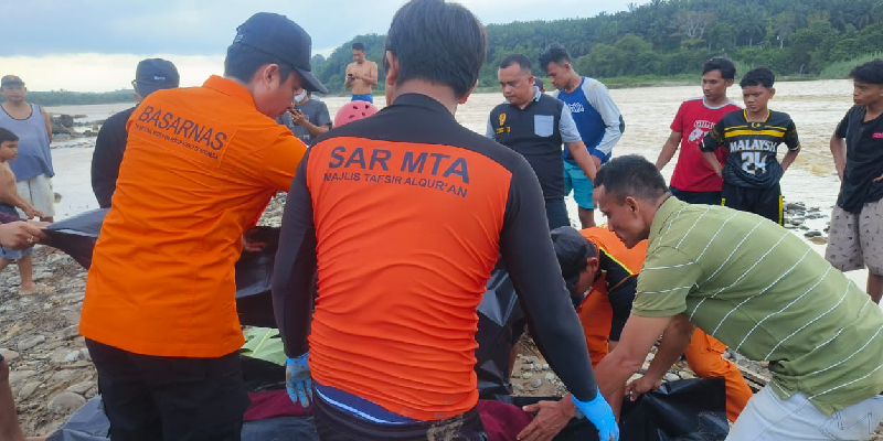 Dua Karyawan PT SRA Ditemukan Meninggal Dunia di Sungai Wampu Langkat