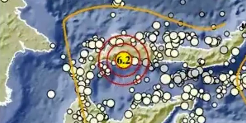 Gempa Magnitudo 6,2 Guncang Sulteng, Tidak Berpotensi Tsunami