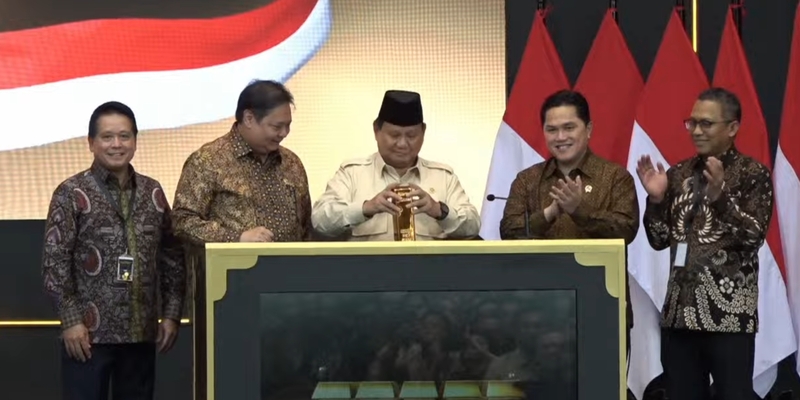 Prabowo Luncurkan Bank Emas Pertama di Indonesia, Target Tambah PDB Rp245 Triliun