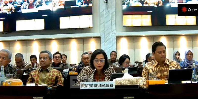 Komisi XI dan Menkeu Sri Mulyani Raker Bahas Efisiensi Anggaran