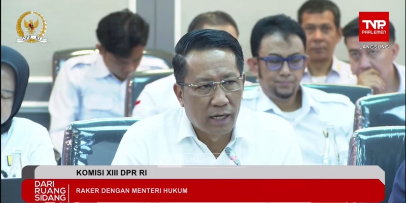 DPR Raker Bareng Menteri Hukum, Bahas Amnesti hingga HAKI