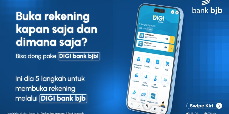 Anti Ribet! Begini Cara Buka Rekening Melalui DIGI bank bjb