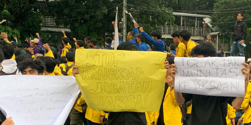 Dalam Demo 'Indonesia Gelap', Mahasiswa Juga Tolak Imunitas Kejaksaan