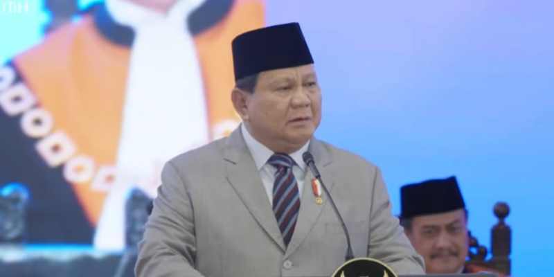 Prabowo di Sidang Laporan Tahunan MA: Negara Tanpa Sistem Hukum Gagal!