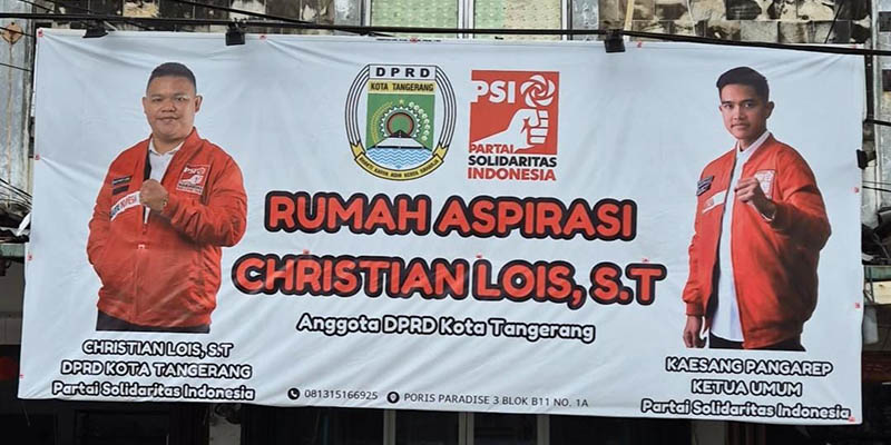 Lewat Rumah Aspirasi, Legislator PSI Kota Tangerang Ajak Warga Sampaikan Unek-Unek