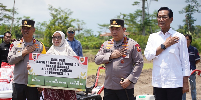 Di Hadapan Sultan HB X, Kapolri Bertekad Setop Impor Jagung