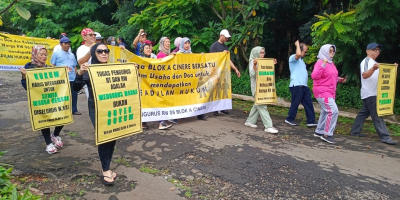 Khawatir Gangguan Keamanan, Warga Cinere Estate Turun Jalan