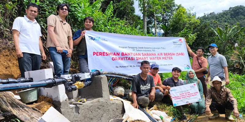 Telkom Salurkan Bantuan Sanitasi Air Bersih ke 232 Lokasi di Indonesia