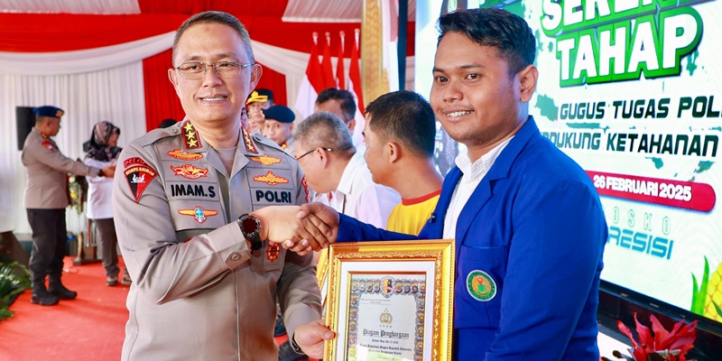 Dukung Ketahanan Pangan, Kapolri Beri Penghargaan Mahasiswa