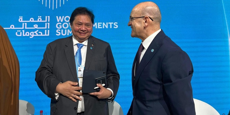 Menko Airlangga Beberkan Tantangan Ekonomi Global di Dubai