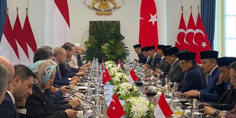 Bertemu Erdogan, Prabowo Tekankan Penguatan Kemitraan Ekonomi