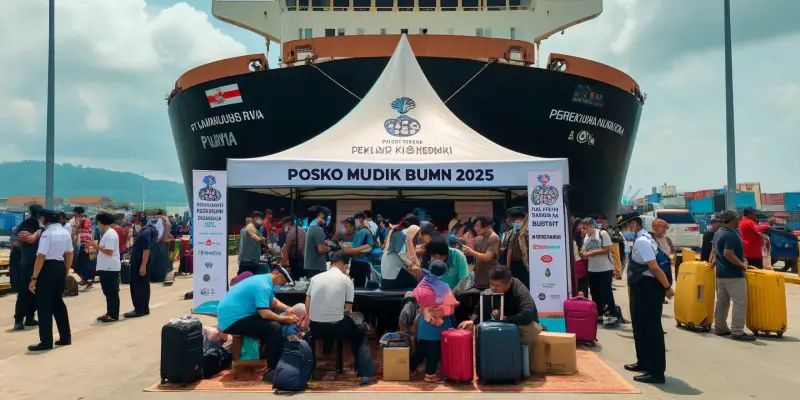 Kolaborasi Pelni, PTPN IV dan Perhutani, Manjakan Pemudik di Pelabuhan Batam