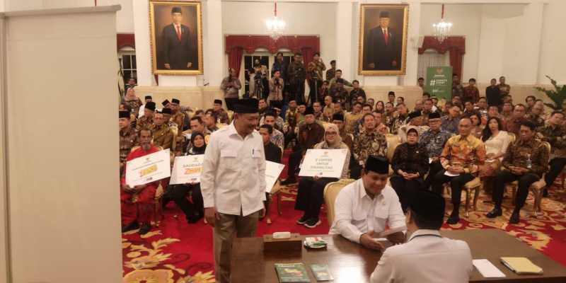 Prabowo dan Kabinet Merah Putih Bayar Zakat Fitrah Lewat Baznas