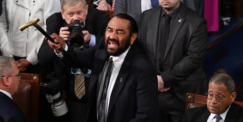 Anggota DPR Al Green Diusir dari Ruang Sidang usai Mencela Trump