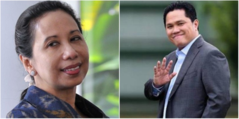 Rini Soemarno Vs Erick Thohir