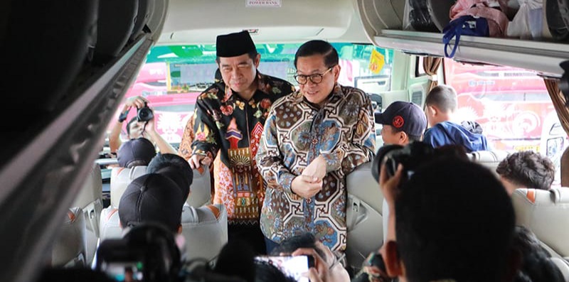 Lepas Rombongan Mudik Gratis, Pramono: Laporkan Kalau Ada Pungli