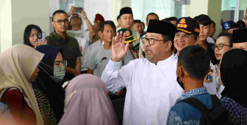 Rano Karno Lepas Ratusan Pemudik ke Kepulauan Seribu