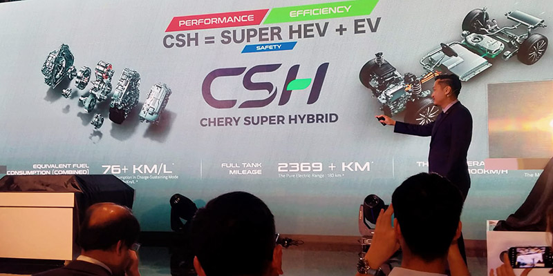 Diperkenalkan ke Publik, Mesin Chery Super Hybrid Diklaim Sangat Irit BBM