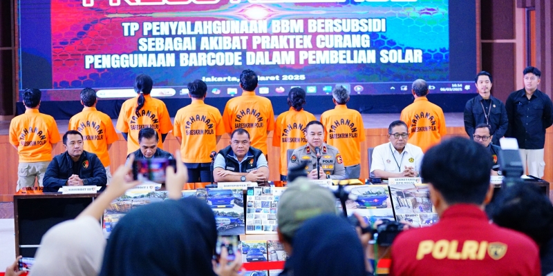 Bareskrim Ringkus 8 Tersangka Penyalahgunaan Solar Subsidi, Negara Rugi Rp4,4 M