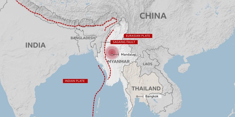 Gempa Myanmar Setara dengan 334 Ledakan Bom Atom, Ini Penyebabnya