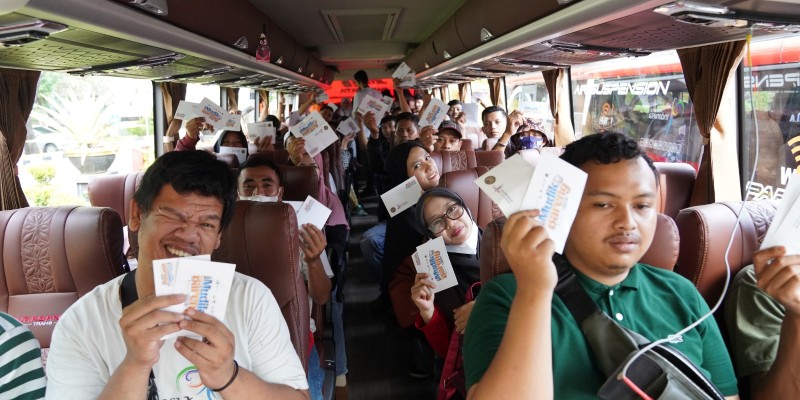 MS Glow Kerahkan 10 Armada Bus Mudik Gratis