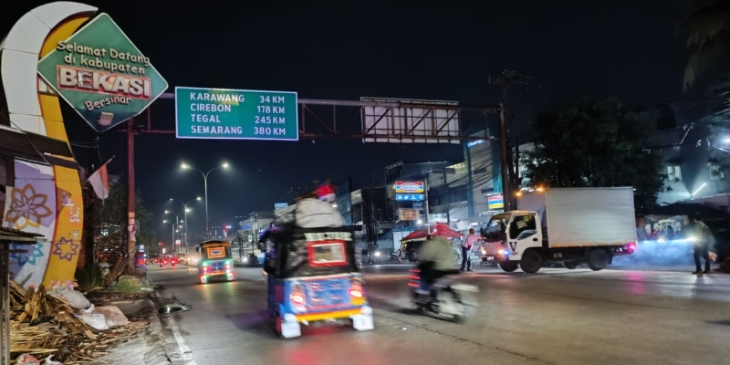 H-7 Lebaran 2025, Jalur Pantura Bekasi Mulai Dipadati Pemudik