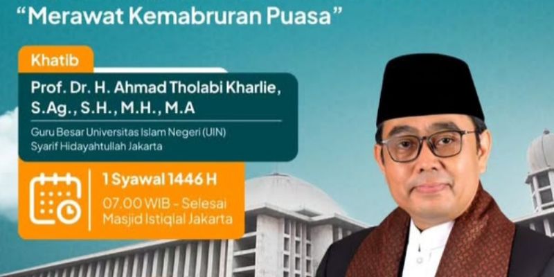 Guru Besar UIN Jadi Khatib Salat Idulfitri di Masjid Istiqlal