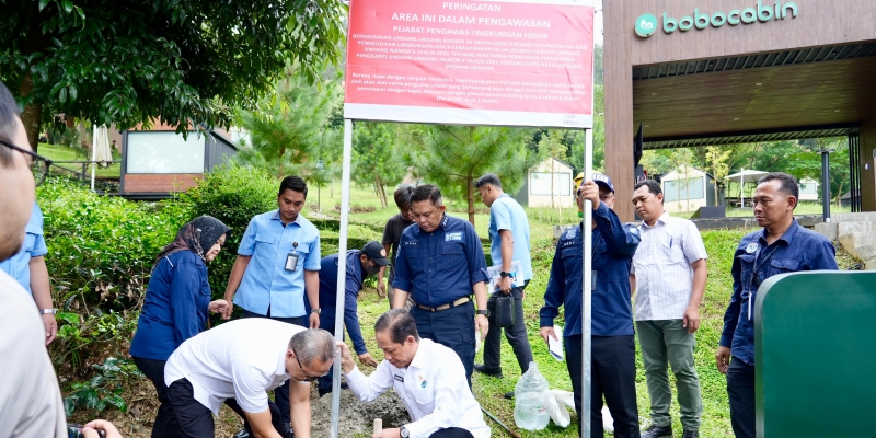 Menko Zulhas dan LHK Segel 3 Kawasan di Bogor, Salah Satunya Bobocabin