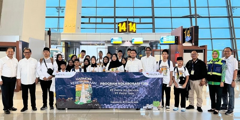 Pelita Air dan Patra Jasa Ajak Anak Panti Naik Pesawat dan Nginap di Jogja