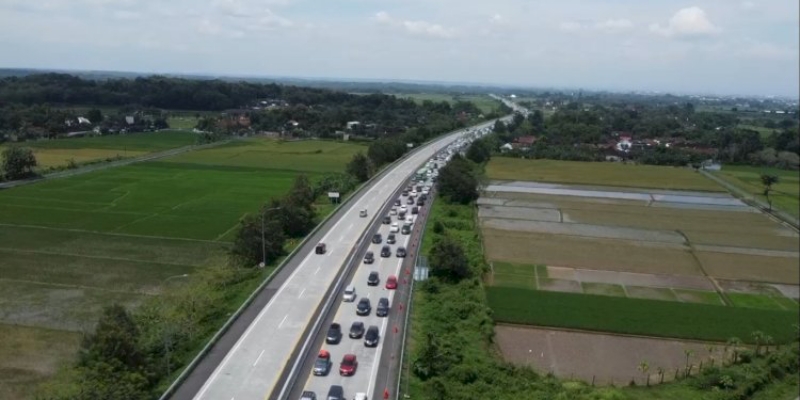 Pantauan udara di Tol Boyolali, Jawa Tengah, Minggu, 6 April 2025/Ist