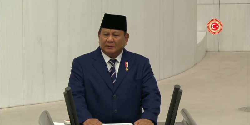 Prabowo Akui Grogi Saat Pidato Perdana di Parlemen Turki