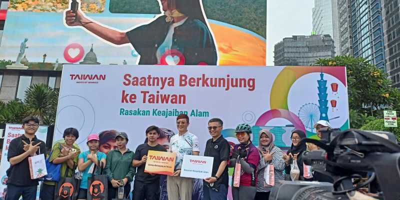 Promosi Pariwisata Taiwan Meriahkan CFD Jakarta, Andrew Kalaweit Turut Hadir