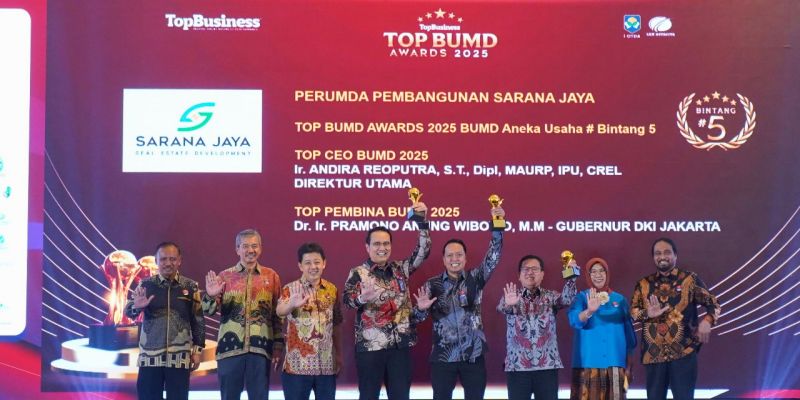 Sarana Jaya Borong Penghargaan TOP BUMD Awards 2025