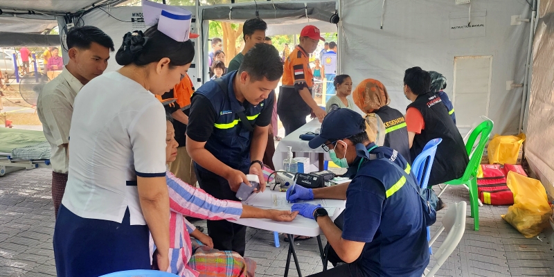 Kirim Tim Medis ke Myanmar, Polri Sudah Obati Lebih dari 1.100 Korban Gempa