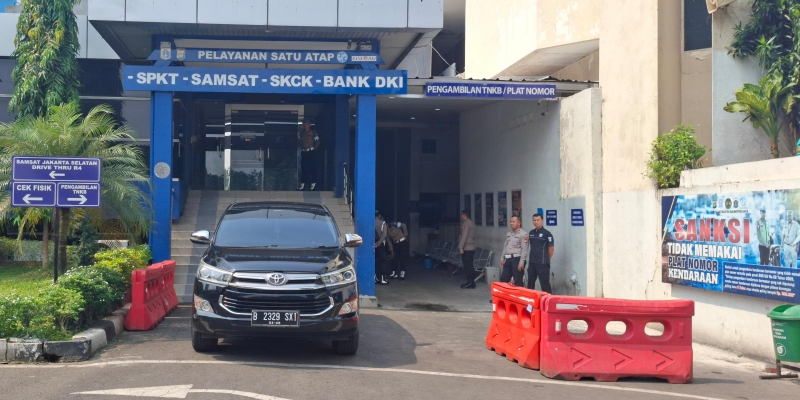Mobil Jokowi, di gedung SPKT Polda Metro Jaya/Ist