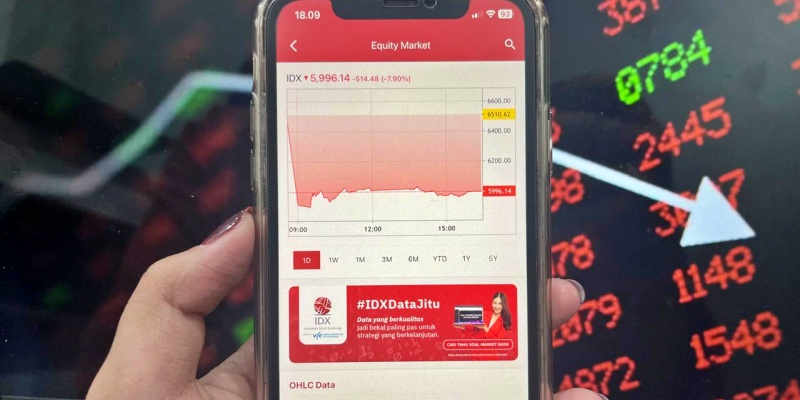 IHSG Ambruk Nyaris 8 Persen ke 5.996 Usai Trading Halt