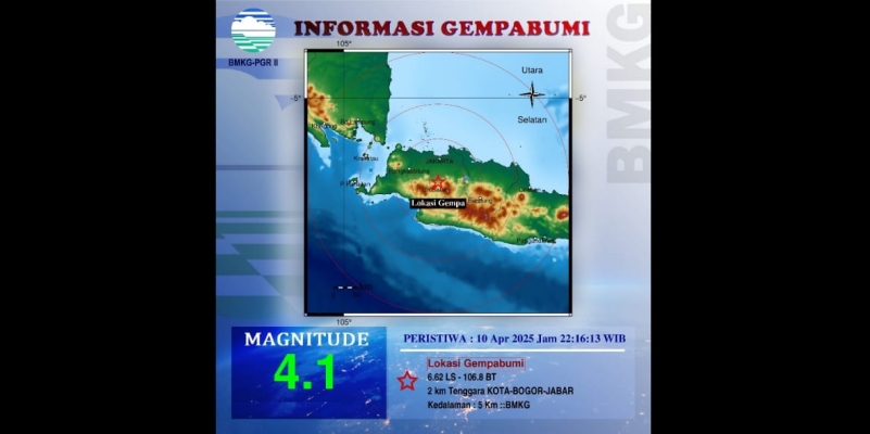 Belasan Bangunan Rusak Usai Gempa Magnitudo 4,1 Guncang Bogor