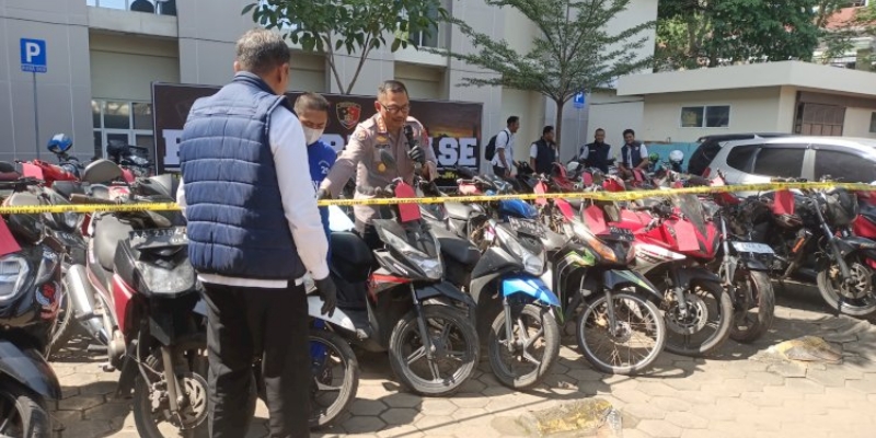 Puluhan Sepeda Motor Disita dari Penadah di Magelang