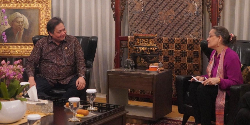 Temui Menko Airlangga, Dubes AS Siap Fasilitasi Negosiasi Tarif Trump